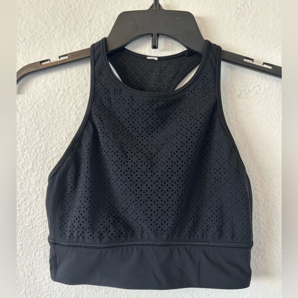 LuLuLemon Black Racerback Sports Bra Size 4